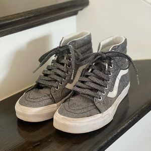 Women’s Vans high tops, glitter/shimmer, size 6